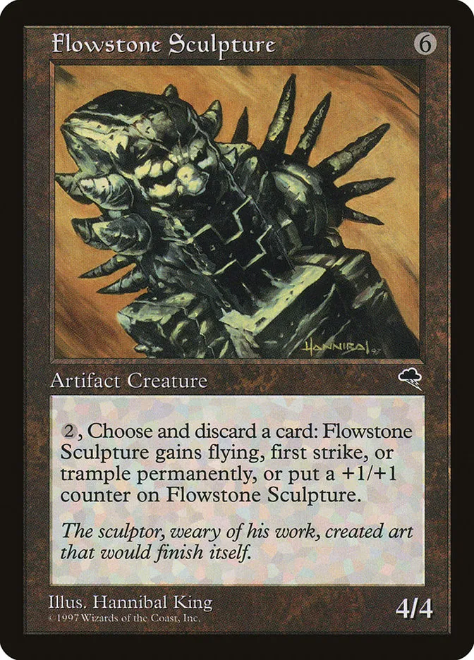 1997 Tempest Flowstone Sculpture rare #288 rare card image