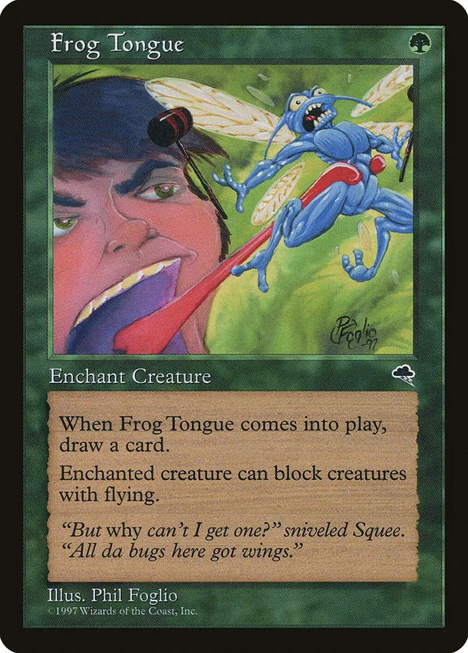 1997 Tempest Frog Tongue common #228 common card image