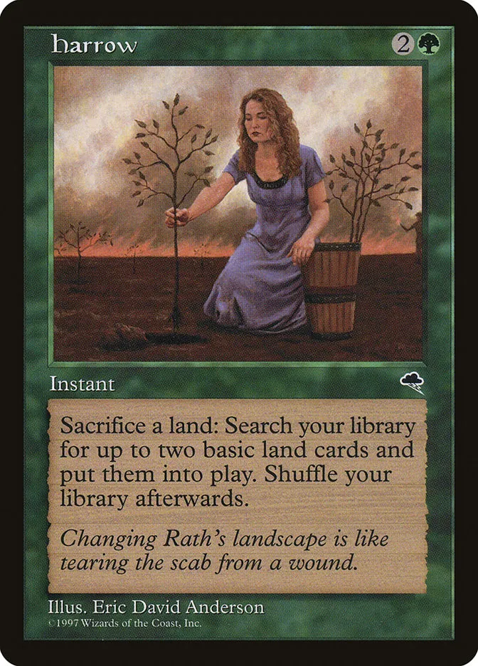 1997 Tempest Harrow uncommon #230 uncommon card image