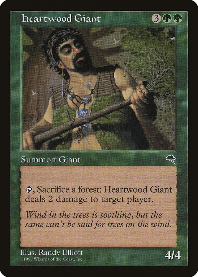 1997 Tempest Heartwood Giant #232 rare card image