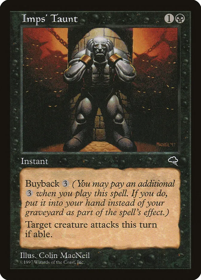 1997 Tempest Imps' Taunt uncommon #138 uncommon card image