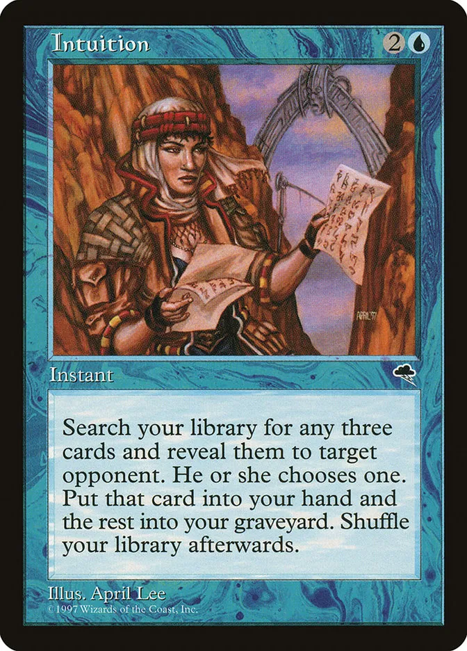 1997 Tempest Intuition rare #70 rare card image