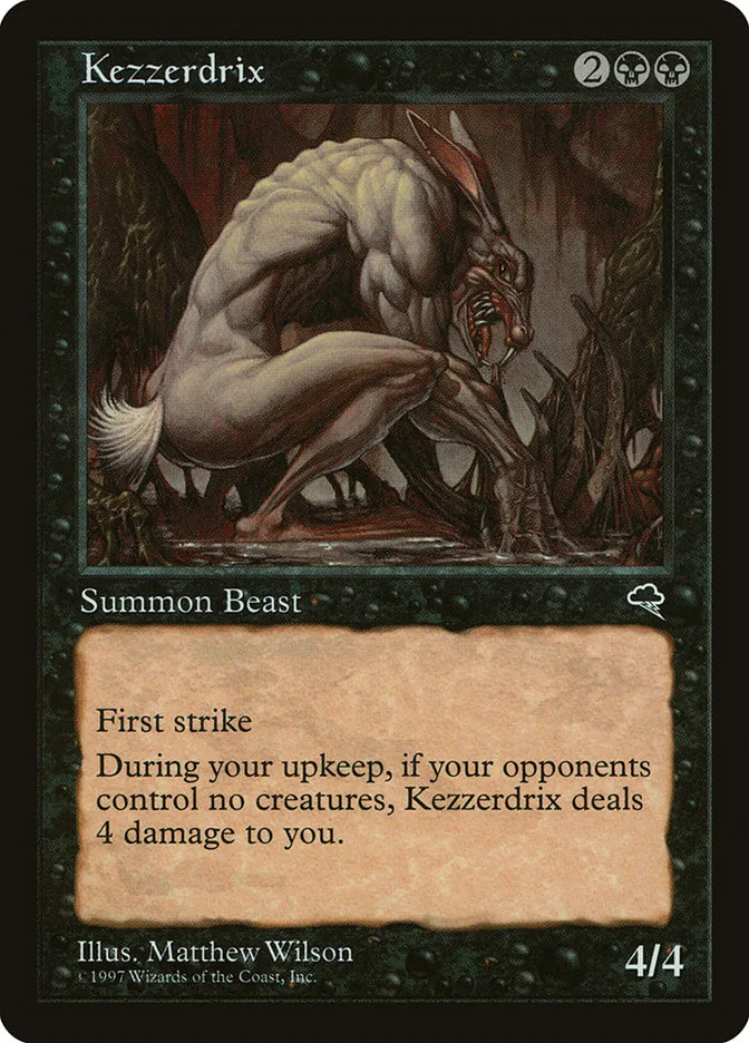1997 Tempest Kezzerdrix #139 rare card image
