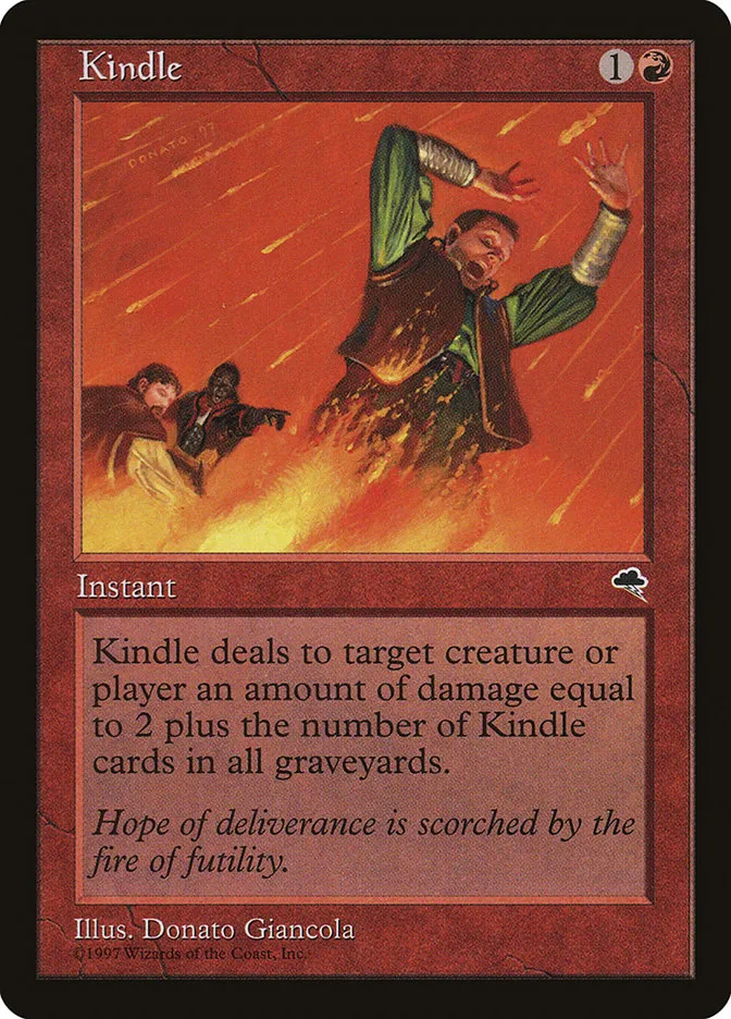1997 Tempest Kindle common #184 common card image