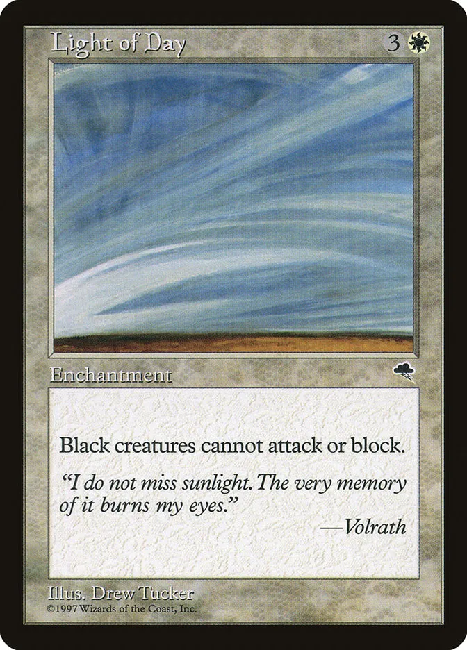 1997 Tempest Light of Day uncommon #27 uncommon card image