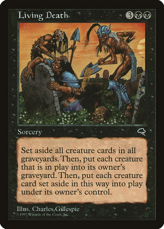 1997 Tempest Living Death rare #142 rare card image
