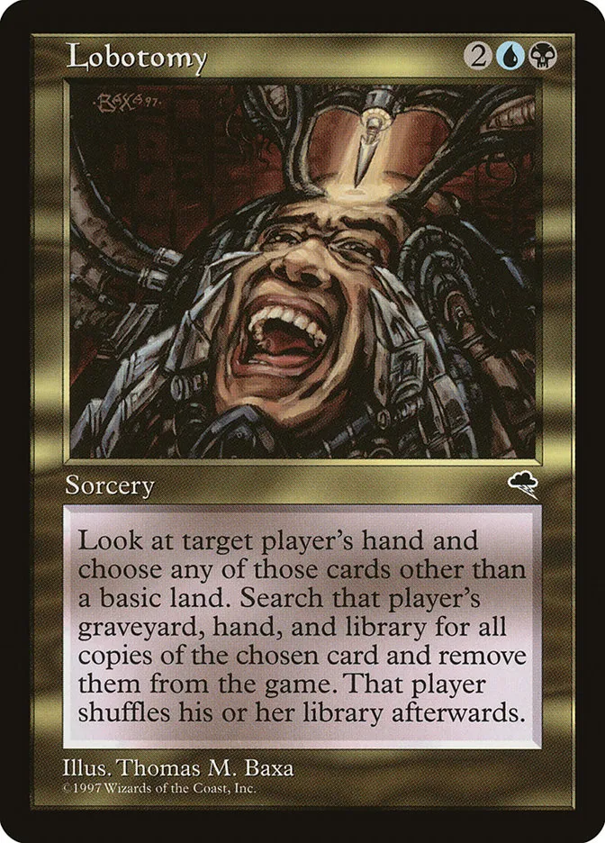 1997 Tempest Lobotomy uncommon #267 uncommon card image