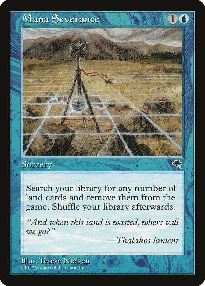 1997 Tempest Mana Severance rare #73 rare card image