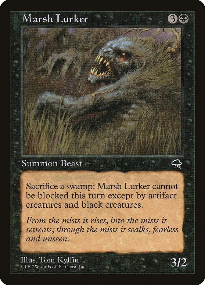 1997 Tempest Marsh Lurker common #144 common card image