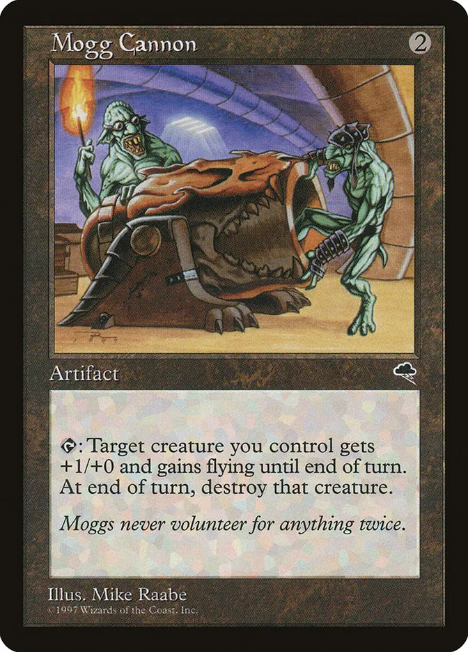 1997 Tempest Mogg Cannon uncommon #298 uncommon card image