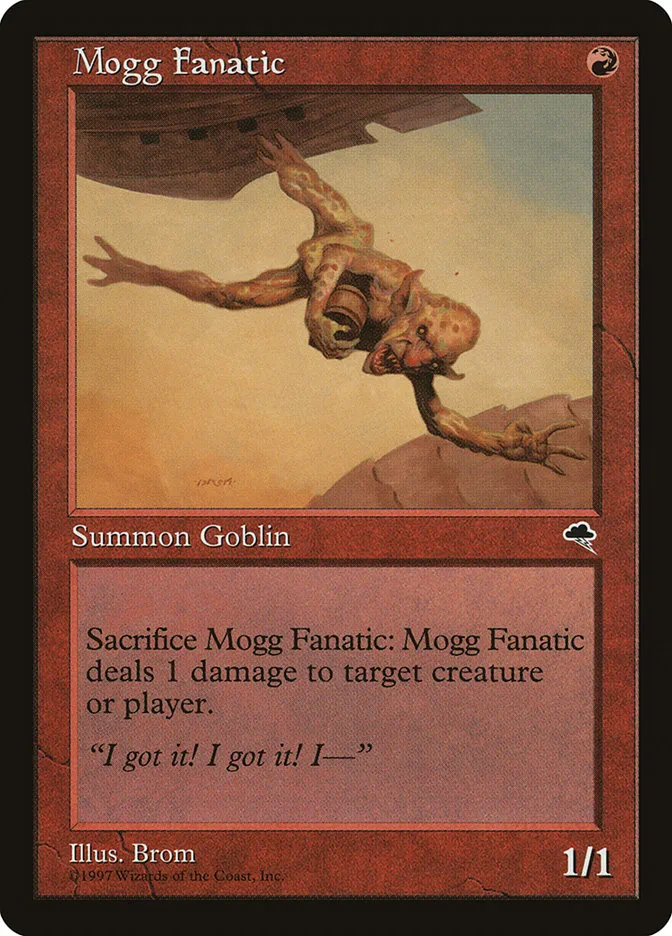 1997 Tempest Mogg Fanatic common #190 common card image