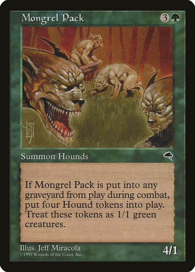 1997 Tempest Mongrel Pack rare #237 rare card image