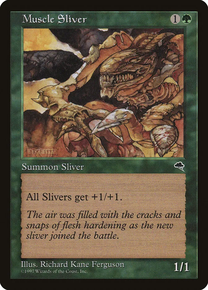 1997 Tempest Muscle Sliver #238 common card image