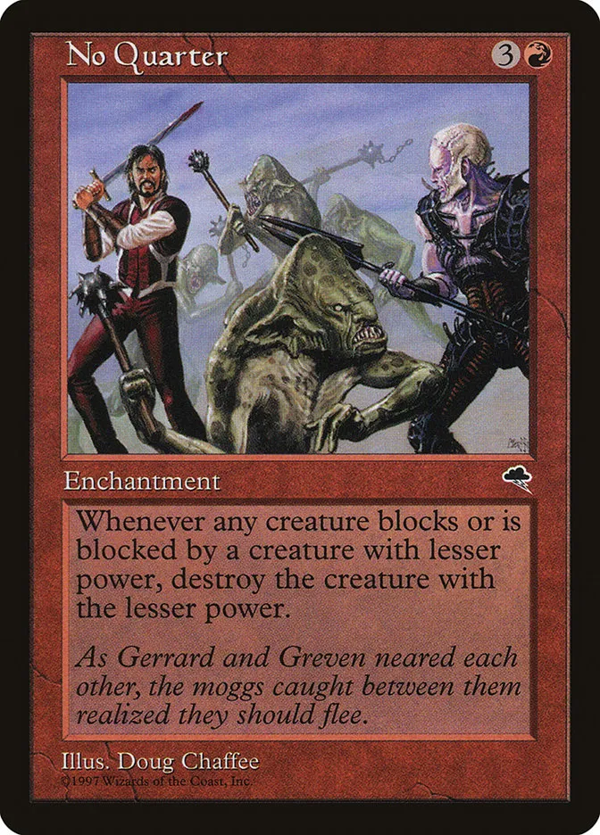1997 Tempest No Quarter #193 rare card image