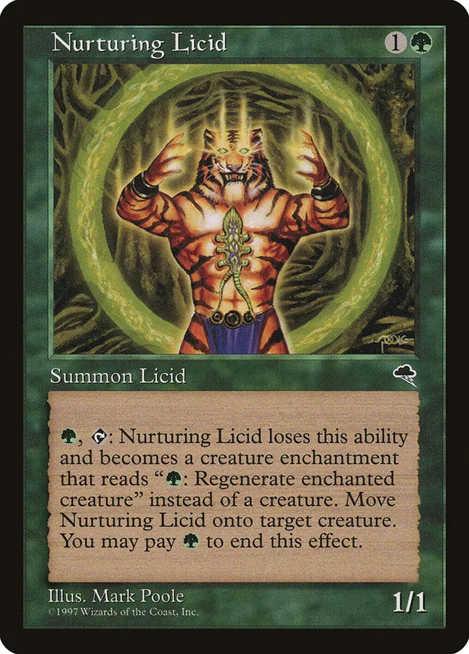 1997 Tempest Nurturing Licid uncommon #242 uncommon card image