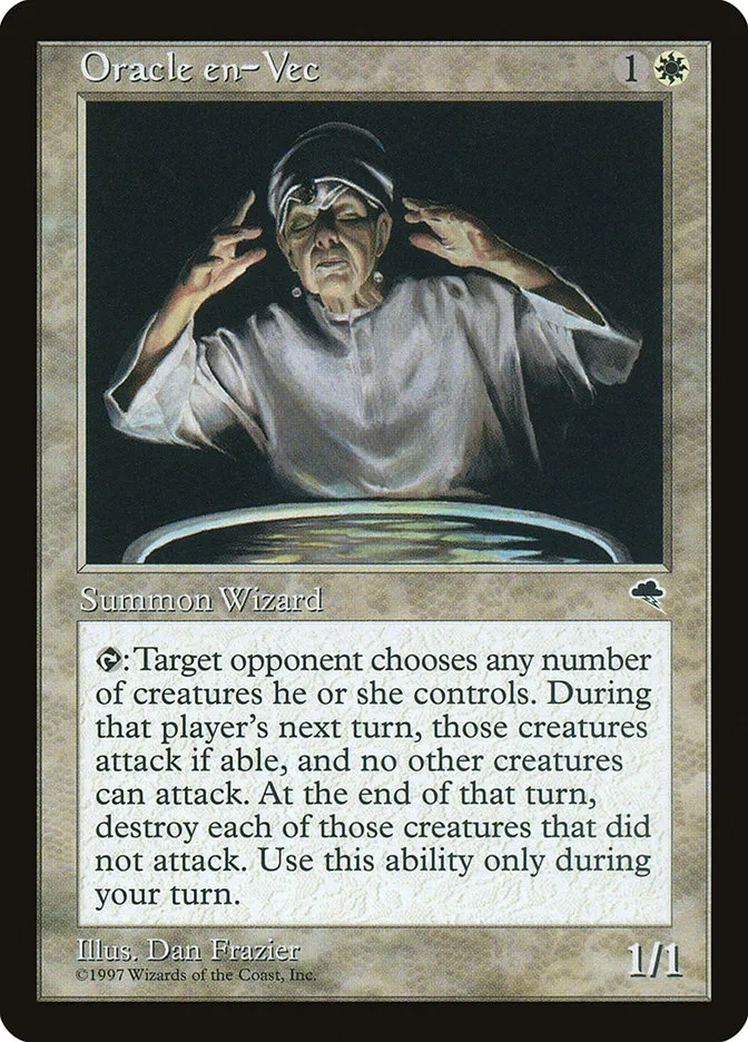 1997 Tempest Oracle en-Vec rare #31 rare card image
