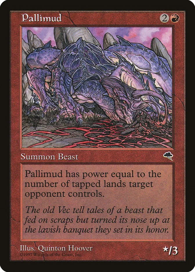 1997 Tempest Pallimud rare #195 rare card image