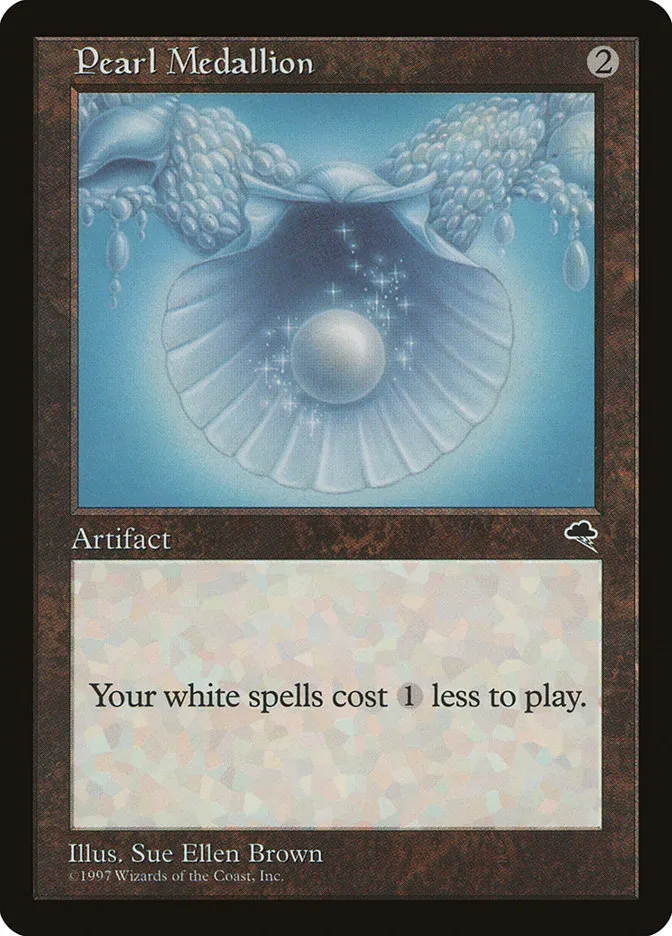 1997 Tempest Pearl Medallion #300 rare card image