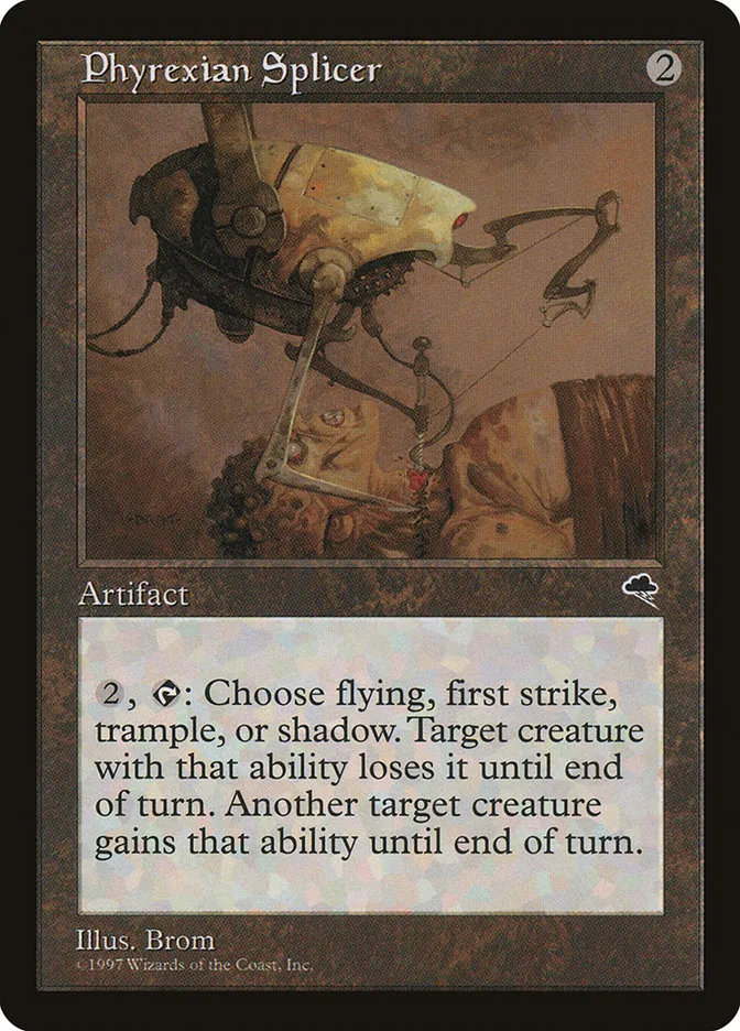 1997 Tempest Phyrexian Splicer uncommon #303 uncommon card image