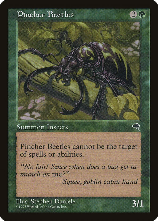 1997 Tempest Pincher Beetles common #244 common card image