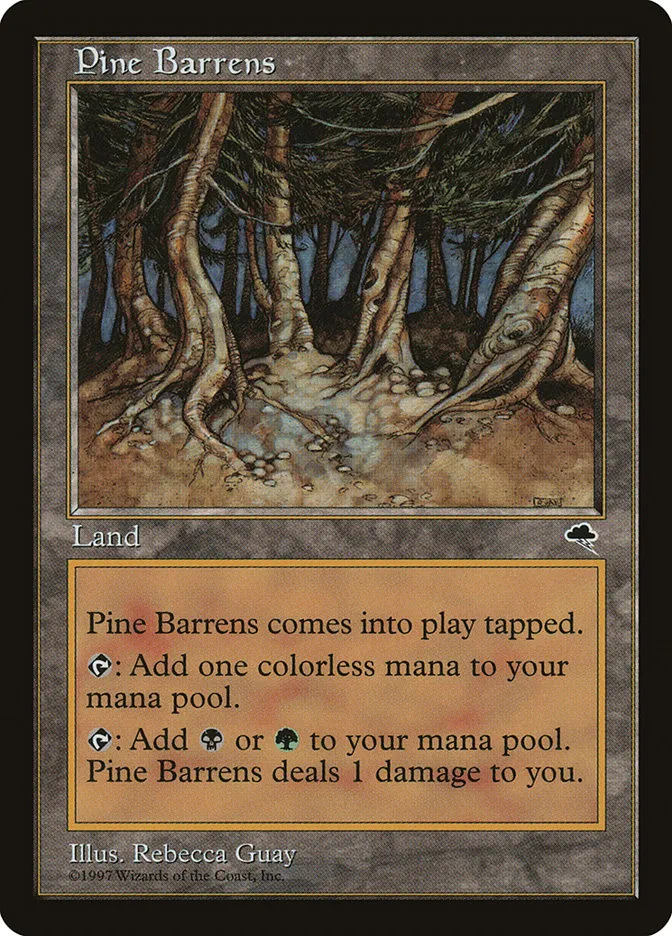 1997 Tempest Pine Barrens rare #321 rare card image