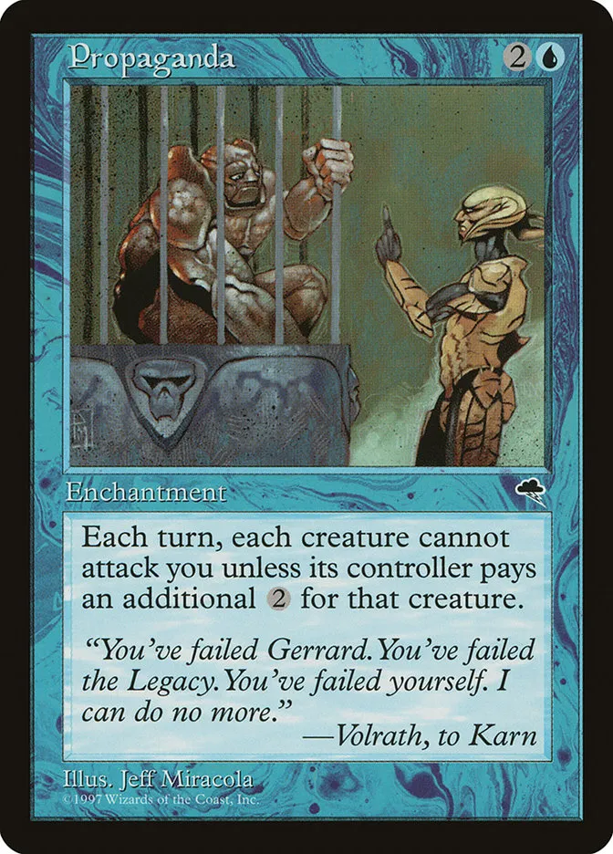 1997 Tempest Propaganda uncommon #80 uncommon card image