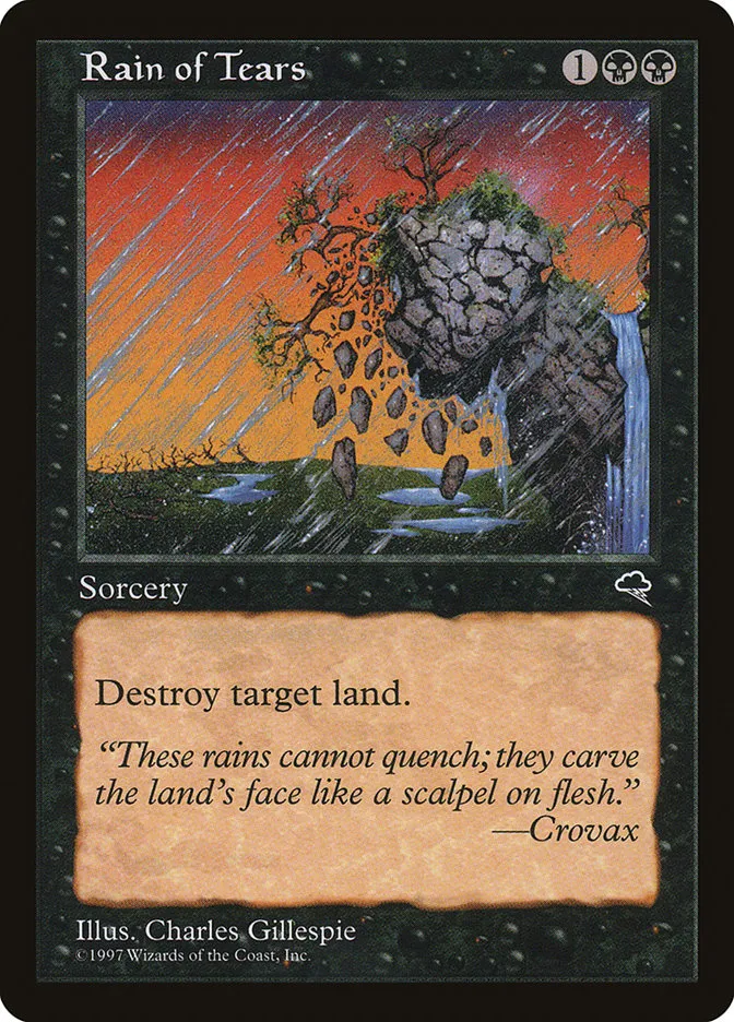 1997 Tempest Rain of Tears uncommon #149 uncommon card image