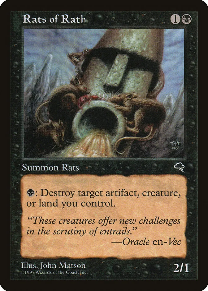 1997 Tempest Rats of Rath common #150 common card image