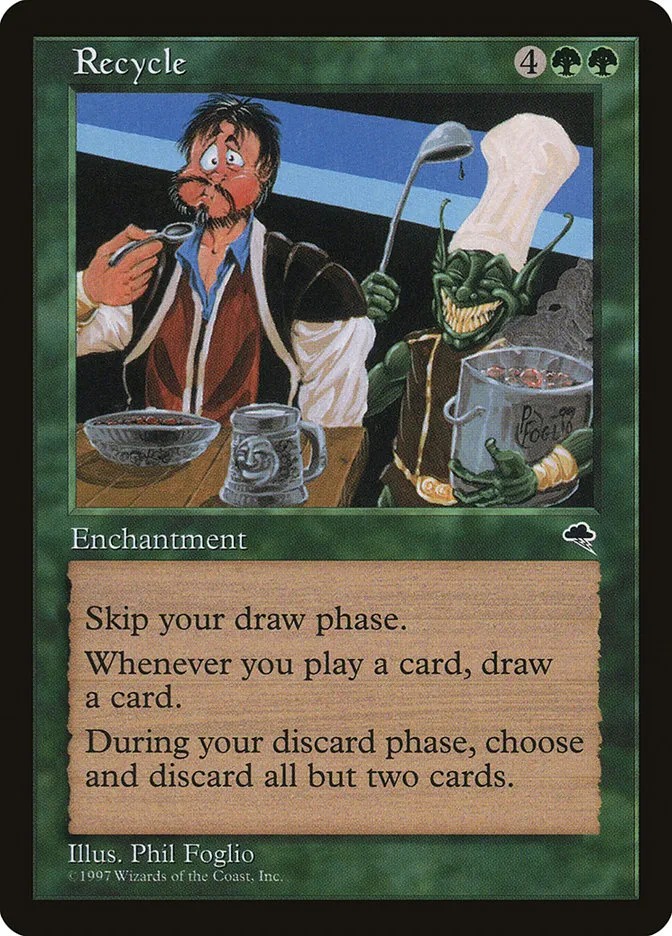 1997 Tempest Recycle rare #248 rare card image