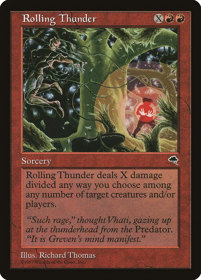 1997 Tempest Rolling Thunder common #198 common card image