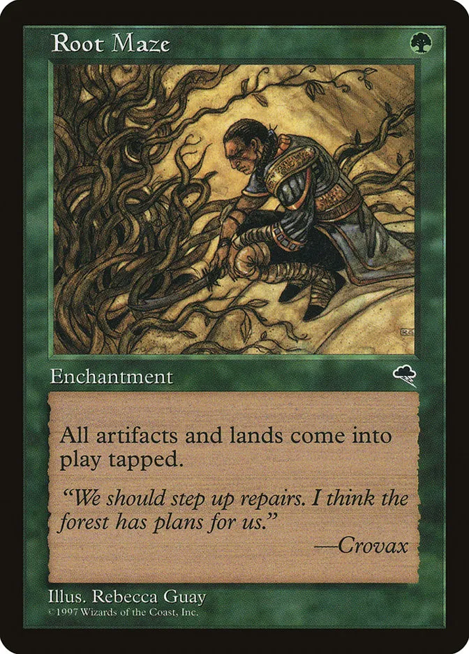 1997 Tempest Root Maze rare #250 rare card image