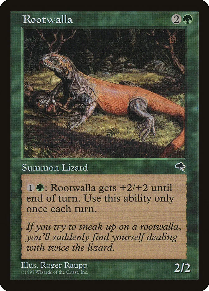 1997 Tempest Rootwalla common #252 common card image