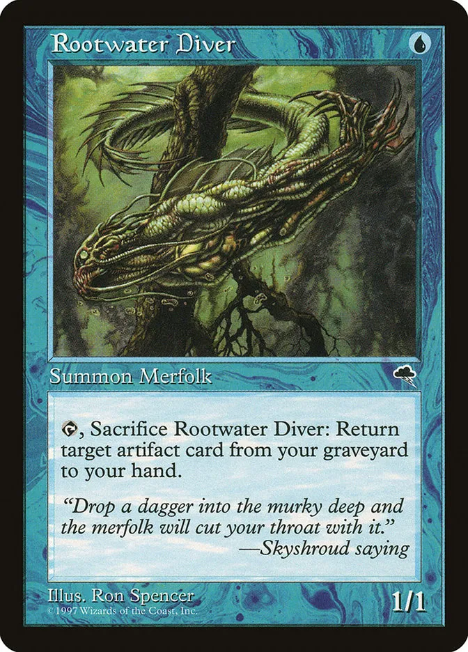 1997 Tempest Rootwater Diver uncommon #81 uncommon card image