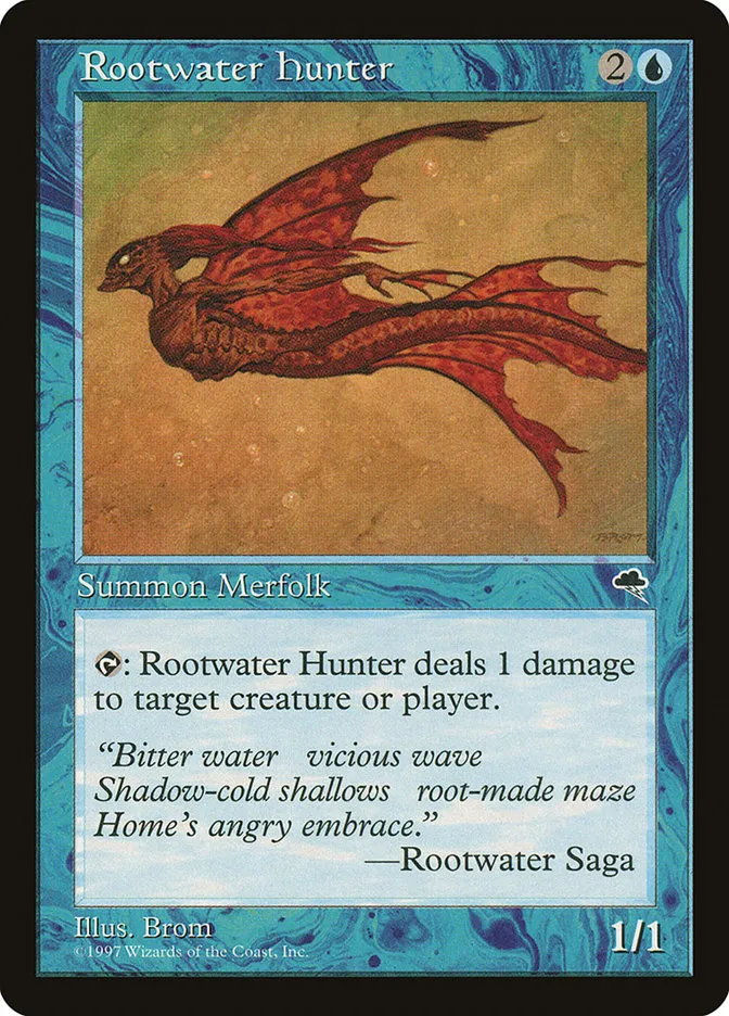 1997 Tempest Rootwater Hunter common #82 common card image
