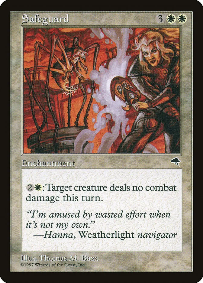 1997 Tempest Safeguard rare #39 rare card image