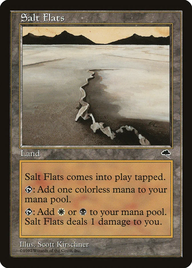 1997 Tempest Salt Flats rare #324 rare card image