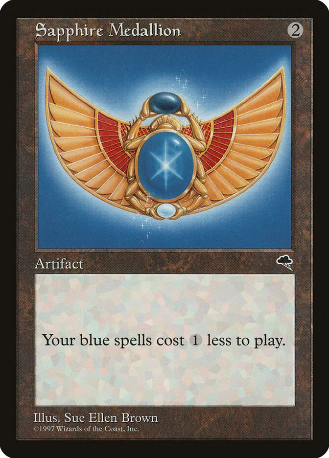 1997 Tempest Sapphire Medallion #306 rare card image