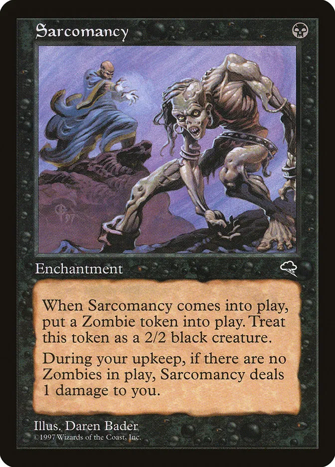 1997 Tempest Sarcomancy rare #154 rare card image