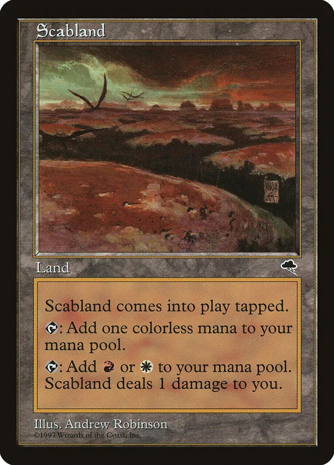 1997 Tempest Scabland rare #325 rare card image