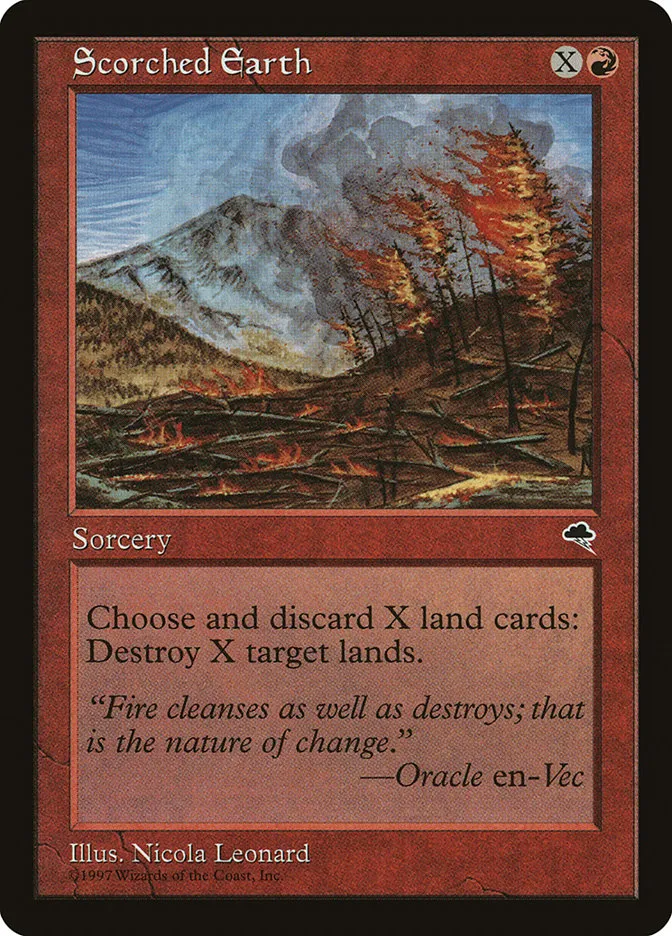 1997 Tempest Scorched Earth rare #200 rare card image