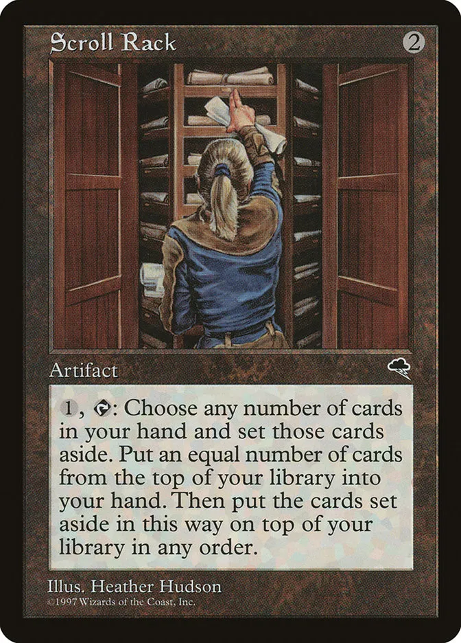 1997 Tempest Scroll Rack rare #308 rare card image