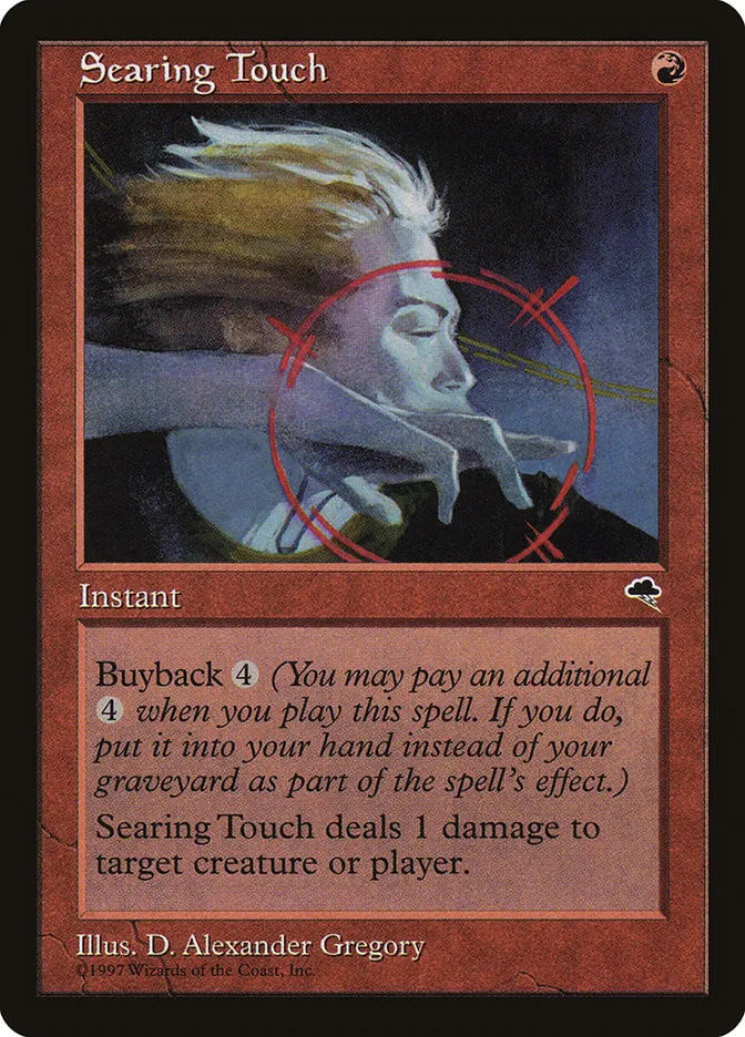 1997 Tempest Searing Touch uncommon #201 uncommon card image