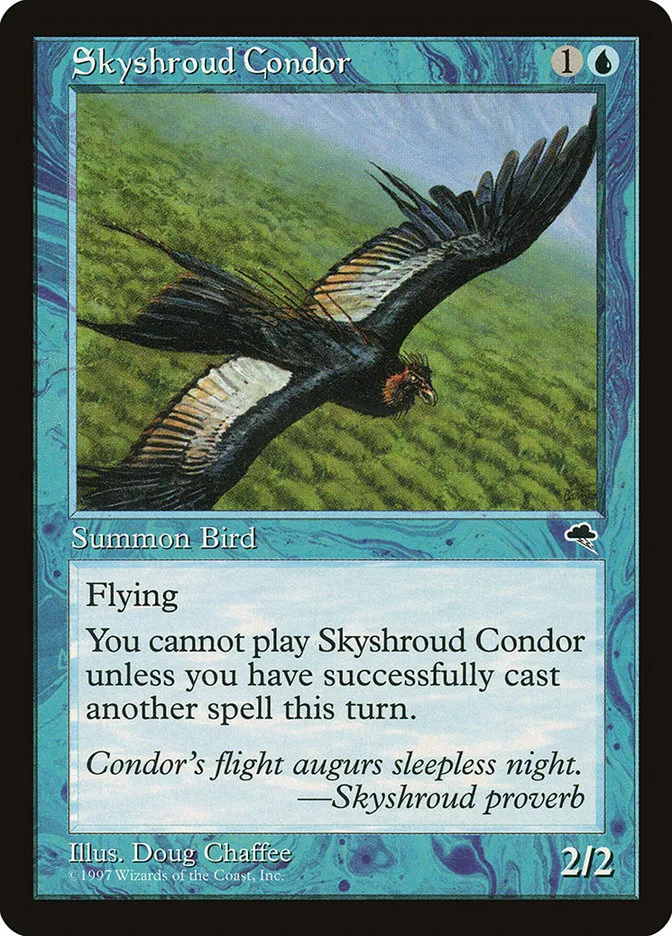 1997 Tempest Skyshroud Condor #88 uncommon card image