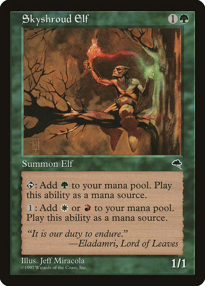 1997 Tempest Skyshroud Elf common #255 common card image