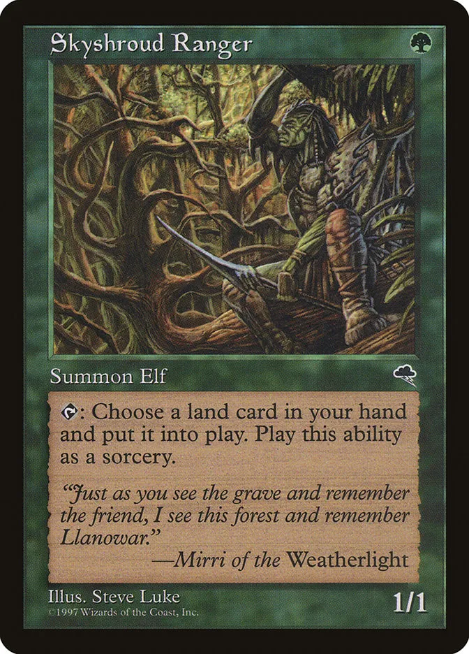 1997 Tempest Skyshroud Ranger common #256 common card image