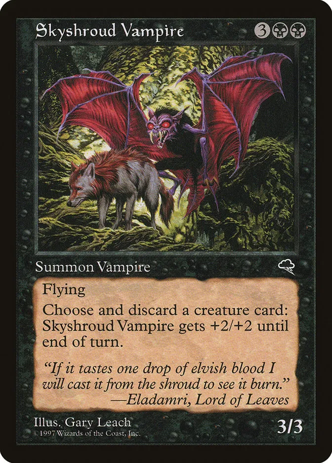 1997 Tempest Skyshroud Vampire uncommon #157 uncommon card image