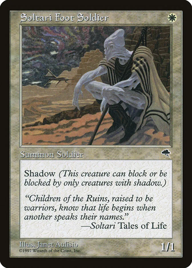 1997 Tempest Soltari Foot Soldier common #43 common card image