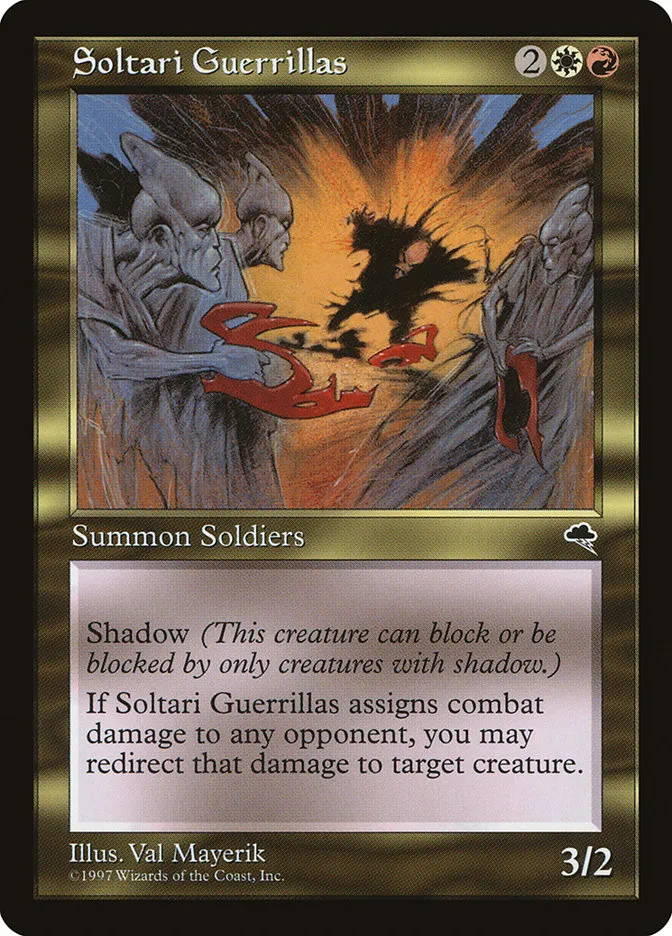 1997 Tempest Soltari Guerrillas #272 rare card image