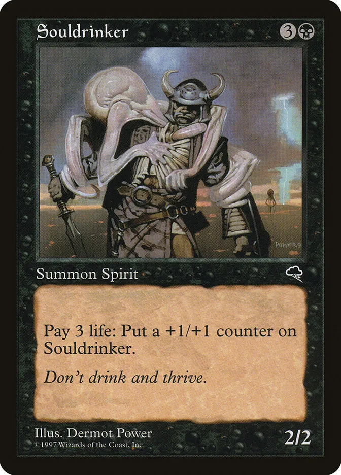 1997 Tempest Souldrinker uncommon #158 uncommon card image