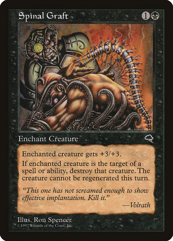1997 Tempest Spinal Graft common #159 common card image